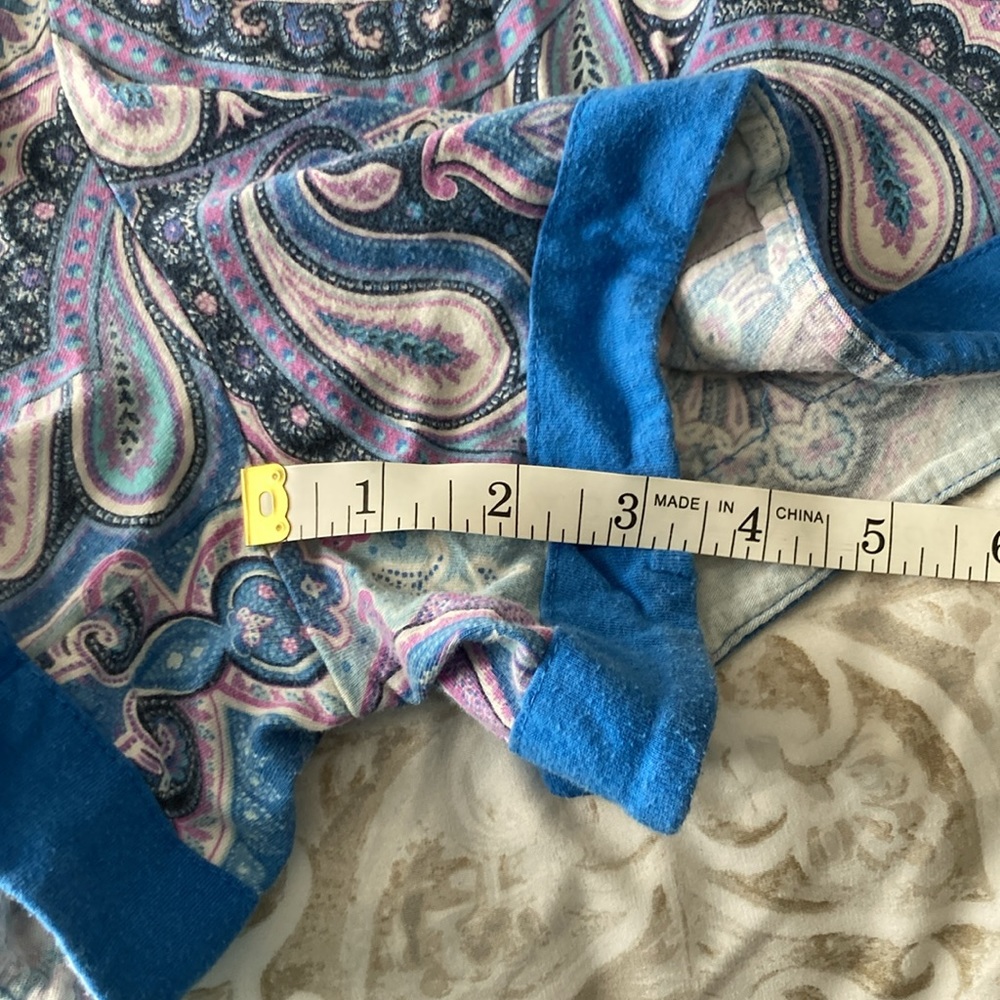 Echo Sleepwear Blue Paisley Summer Set - Picture 10 of 16